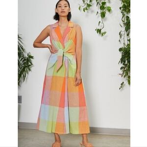 RUJUTA SHETH EMILY DRESS IN JUPITER CHEX